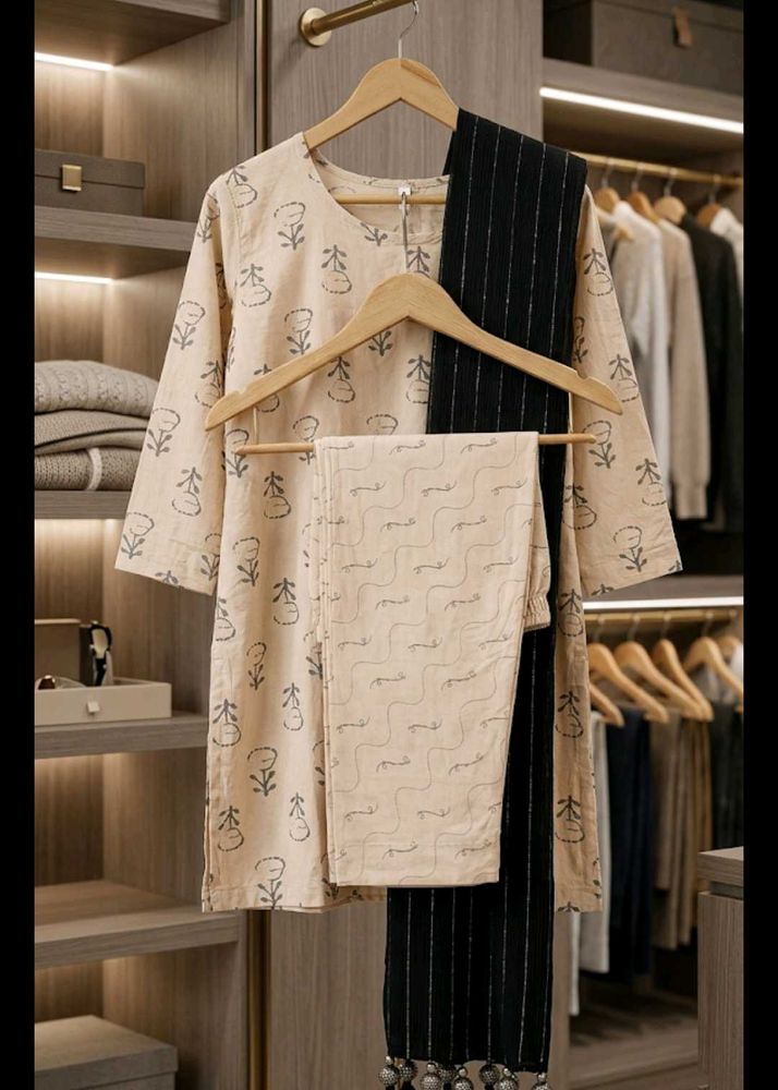 Printed Kurta Set with dupatta