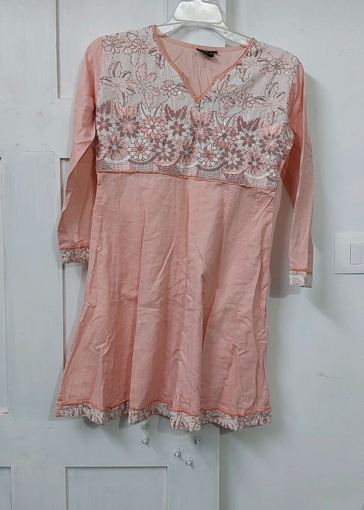 Beautiful Embriodery Cotton Kurti