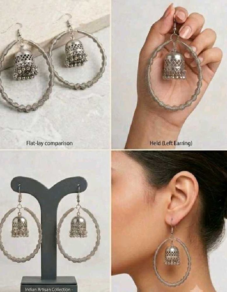 Boho Hoop Jhumka Earrings