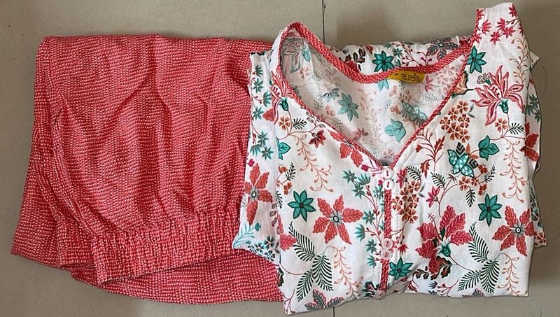 3 Printed A-line Kurti