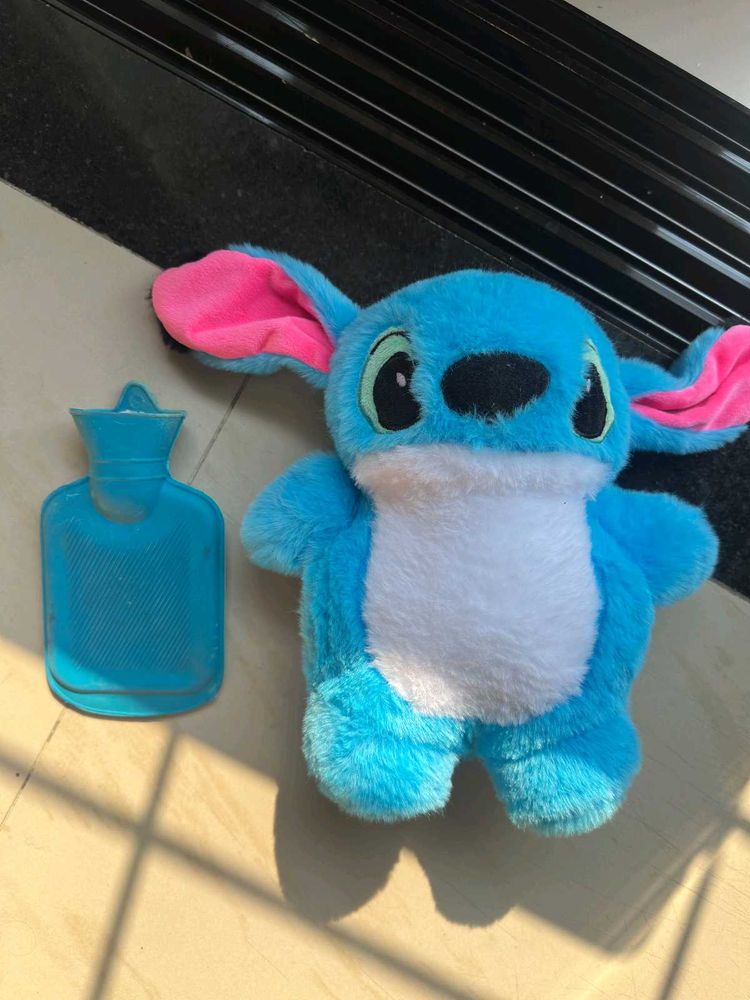 Cute Stitch Plush Toy with Hot Water Bag