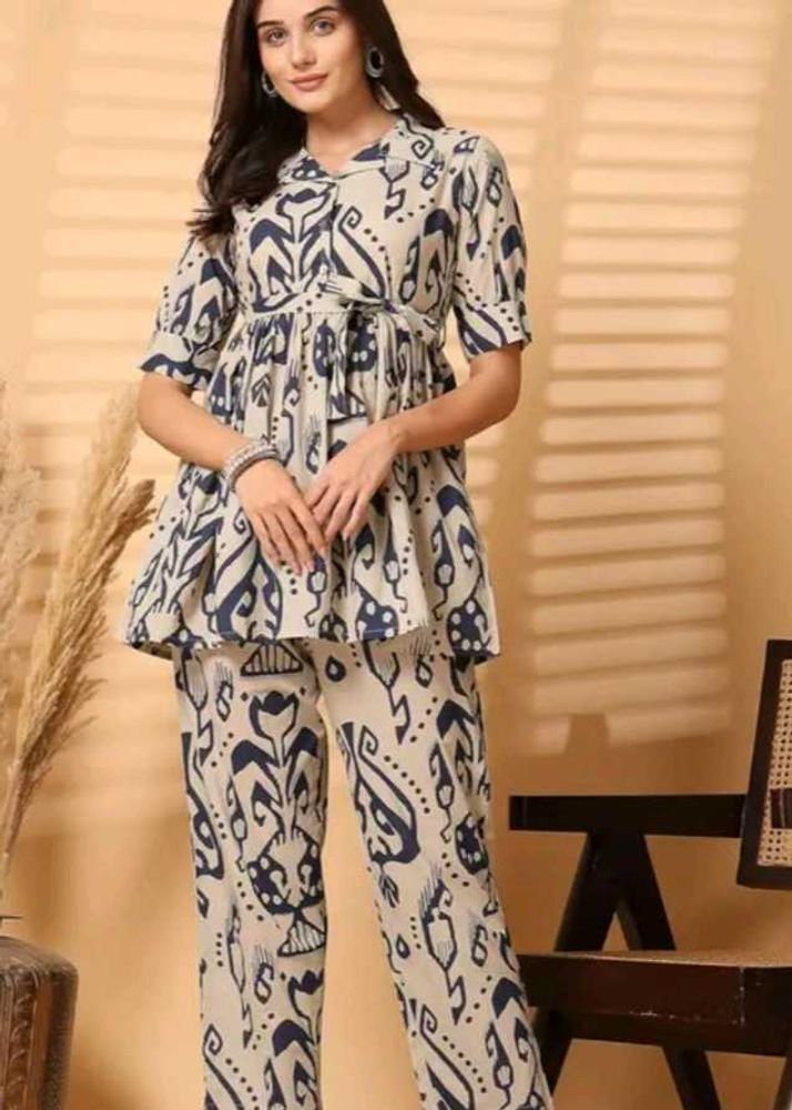 Stylish Printed Kurta co ord set