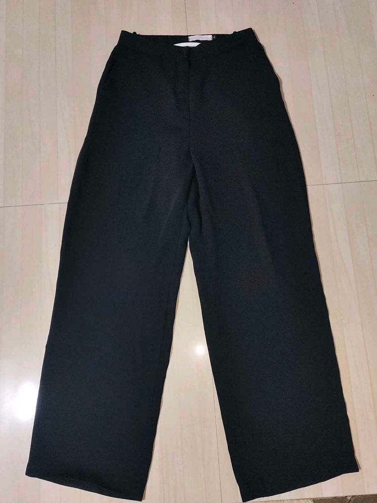 Classic Formal Black Wide Leg Pants