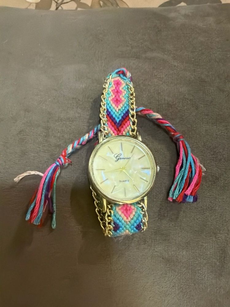 Boho Beaded Chain Watch