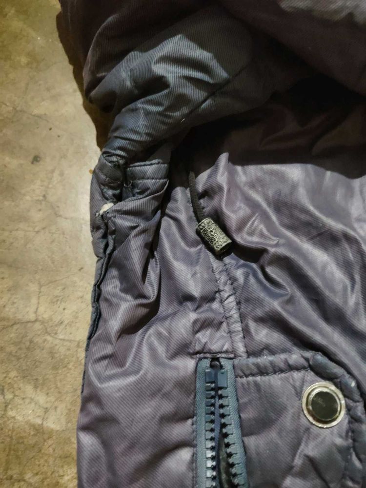 Vintage Striped Padded Jacket