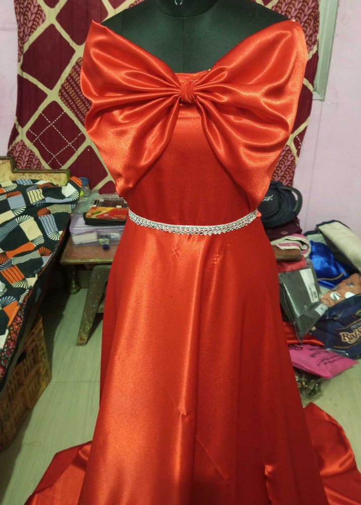 Stunning Red Bow Gown