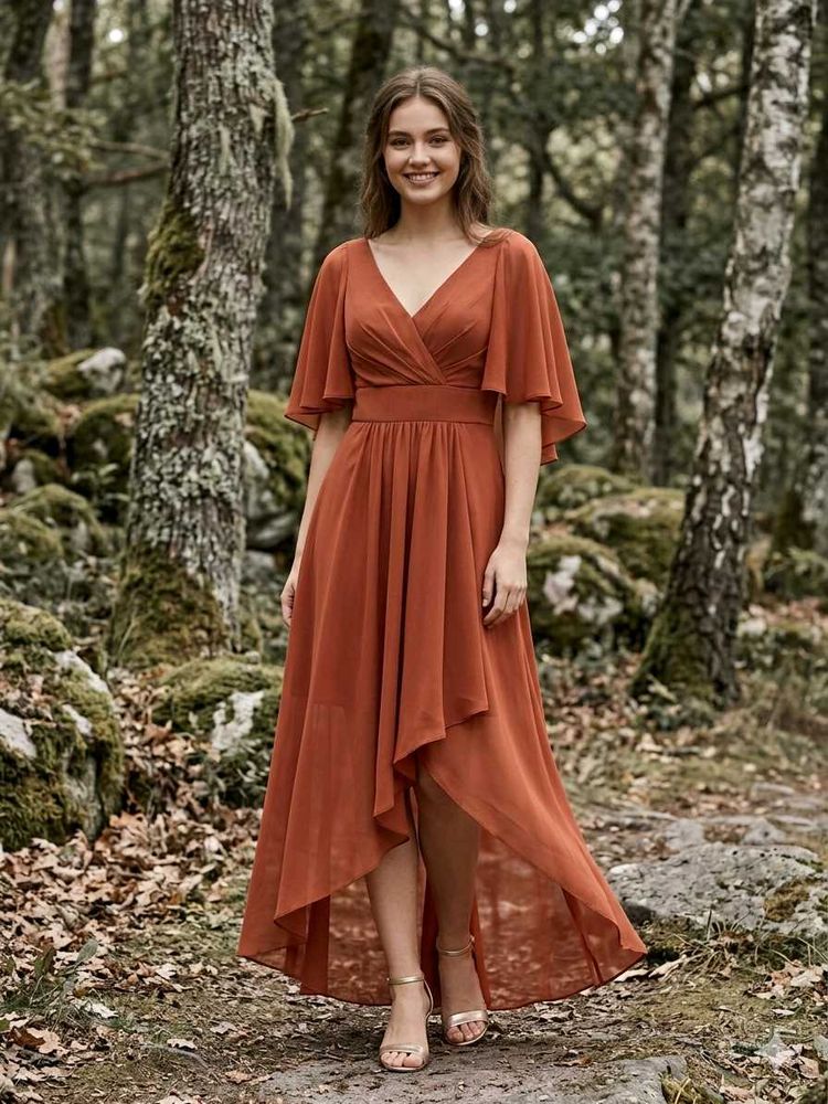 chiffon gown