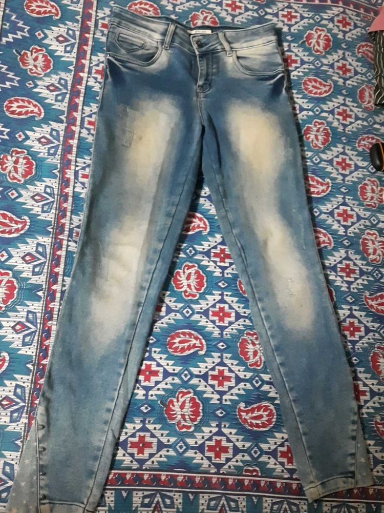 Blue Wash Denim Jeans