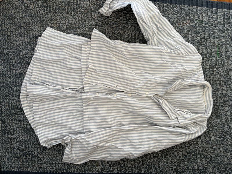 Striped Pajama shorts Set