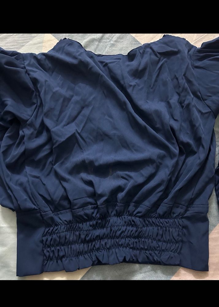 Elegant Navy Blue Top