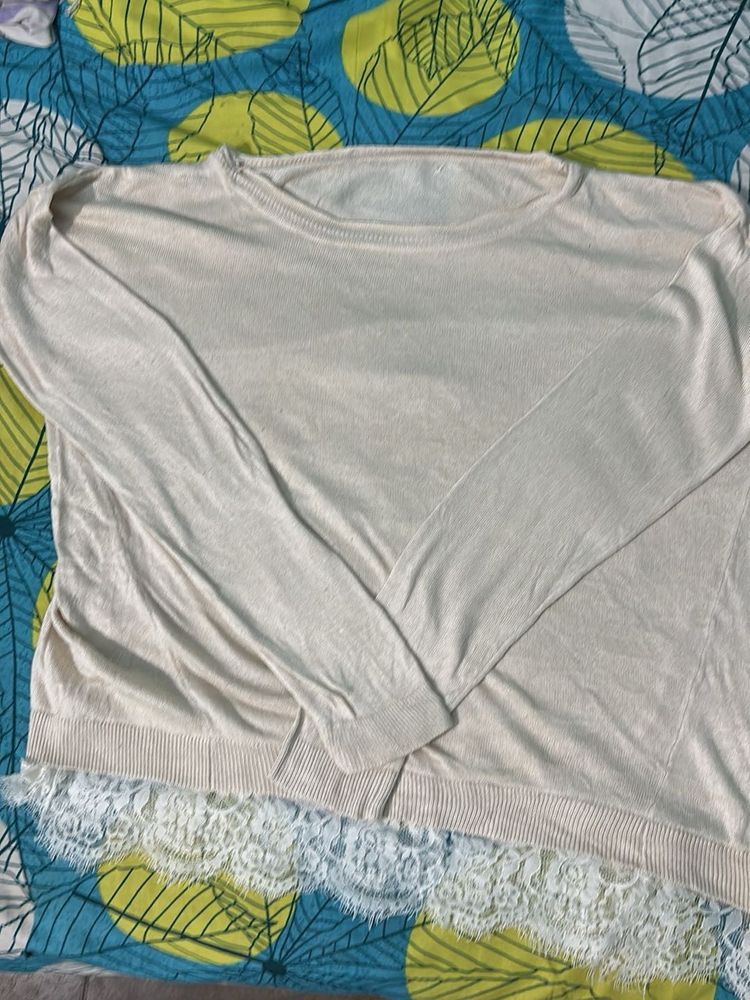 Lace Trim Cardigan