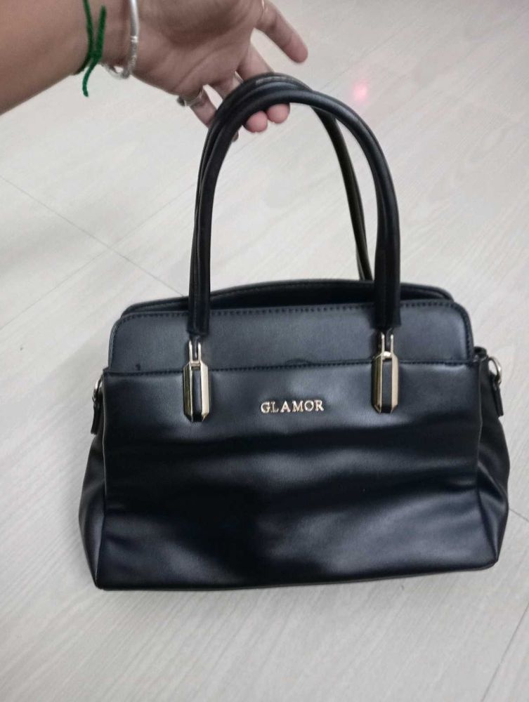 Black 'Glamor' Handbag &amp; Sholder
