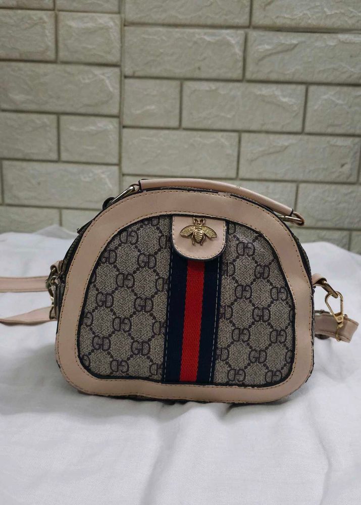 Vintage-Inspired Monogram Bee Dome Bag