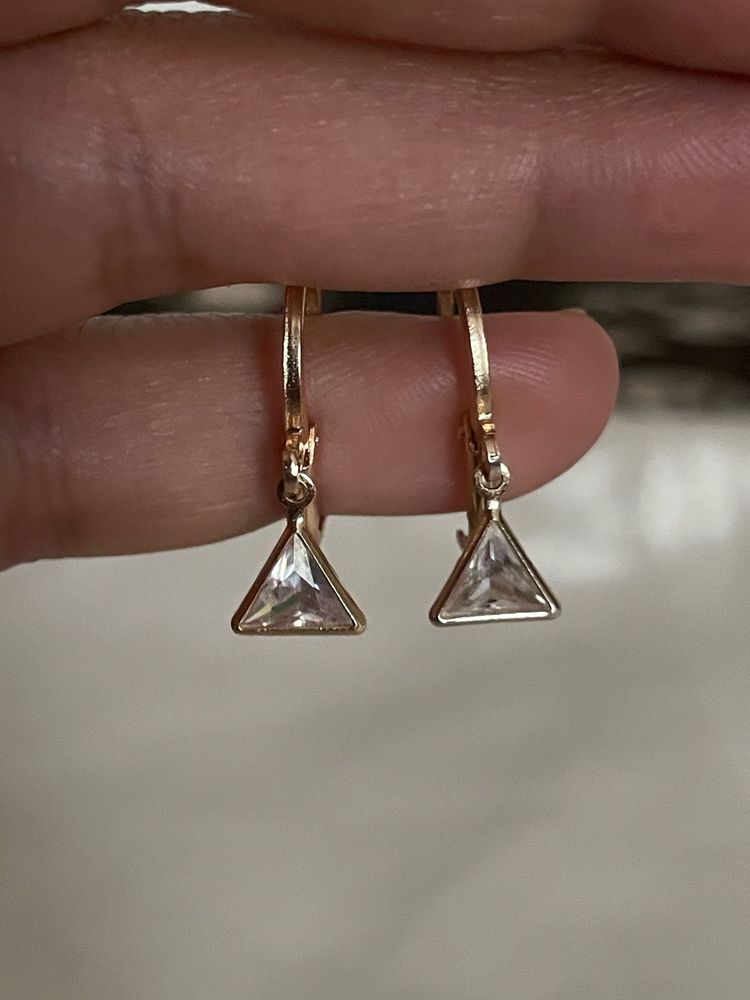 Butterfly &amp; Triangle Earrings Combo 2