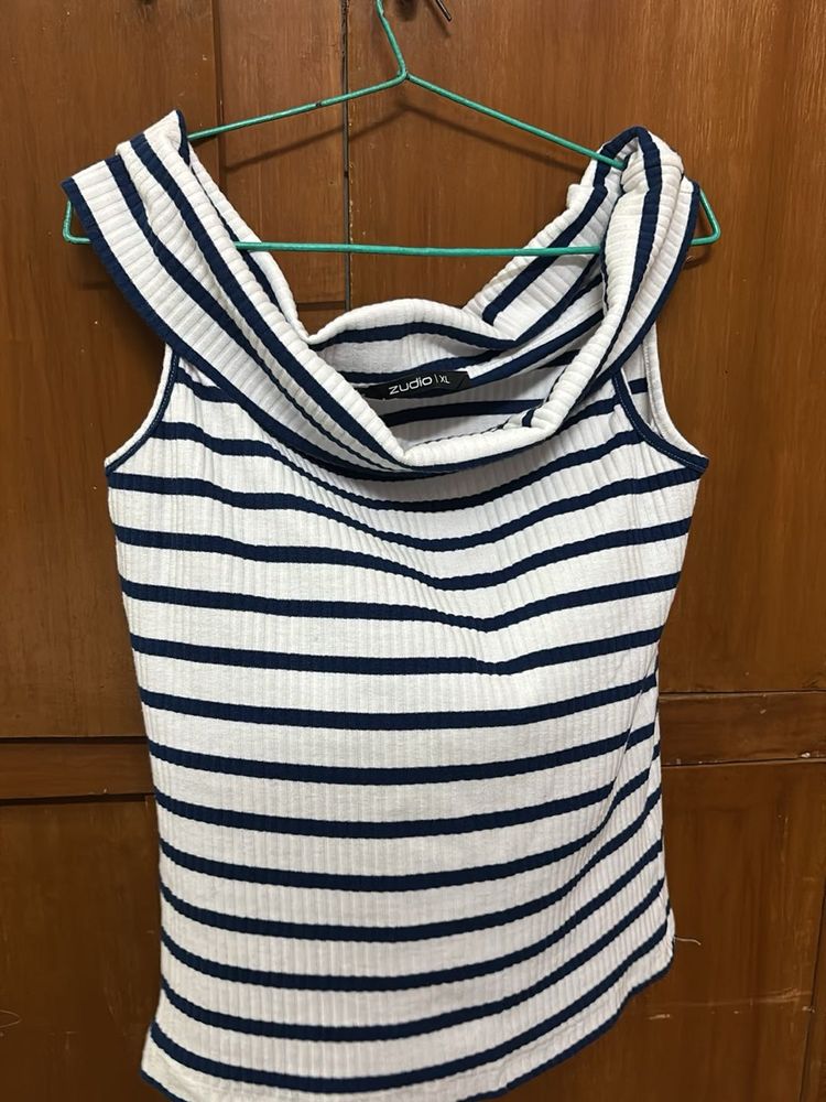 Striped Off-Shoulder Top