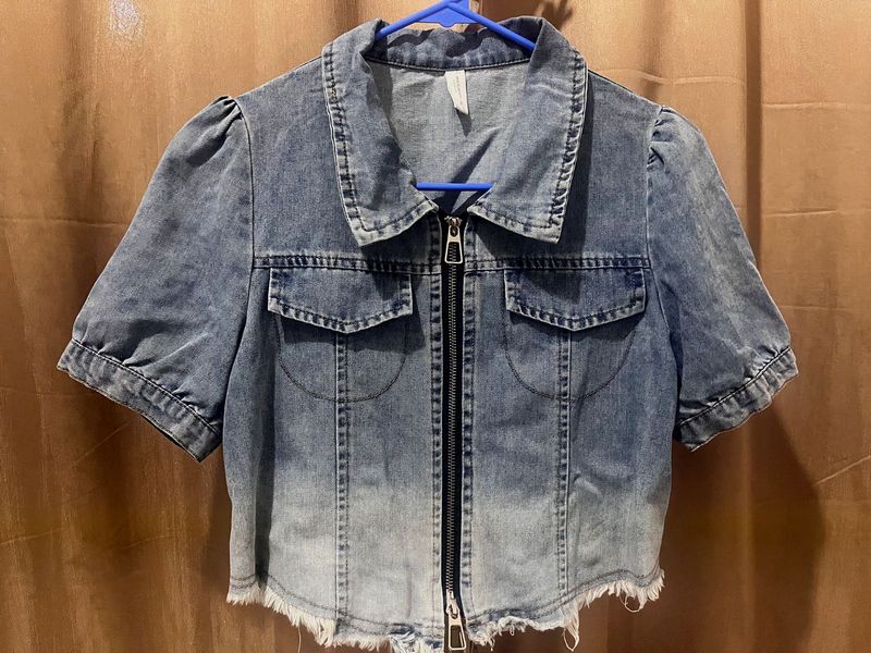 Denim tops