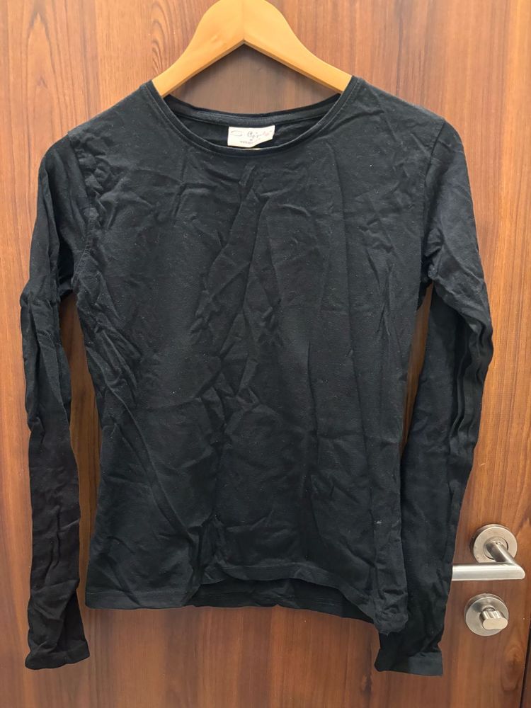 Black Long Sleeve Top