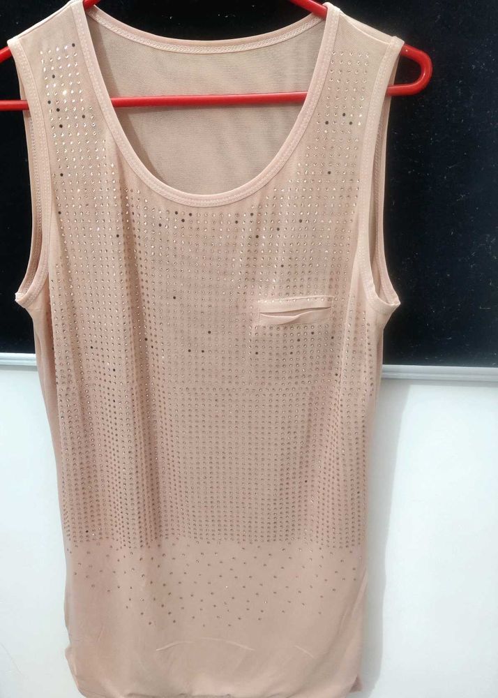 Blush Embellished Tank, ✨ Very Good Condition 💫