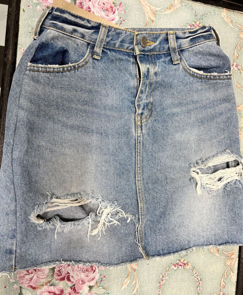 Denim shorts