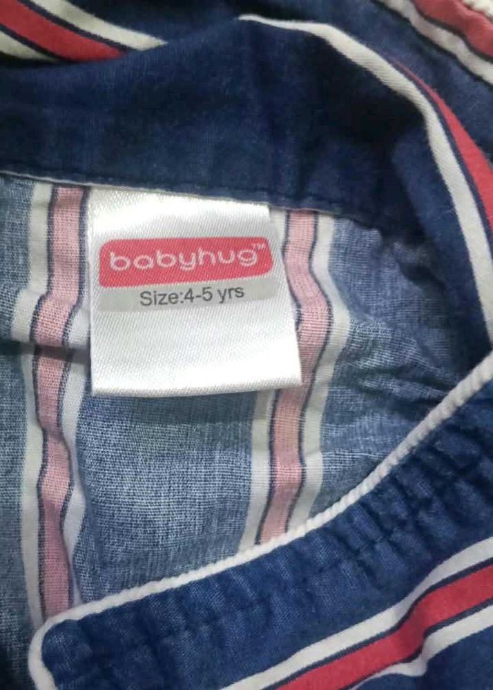 Striped baby hug night suit [4-5 years]