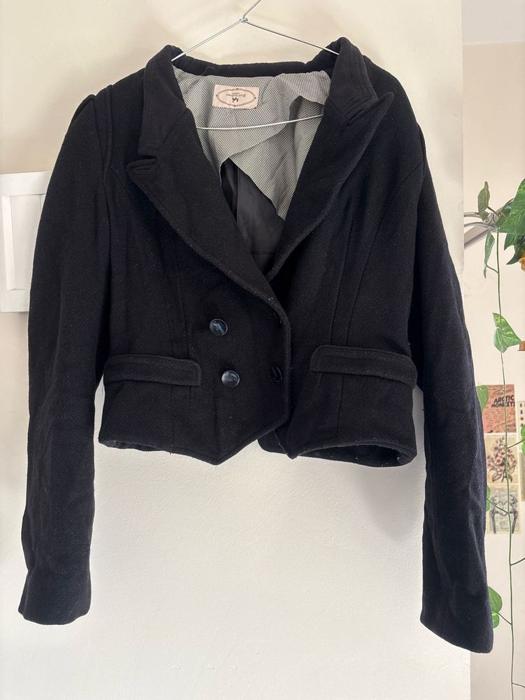 Black Cropped Jacket