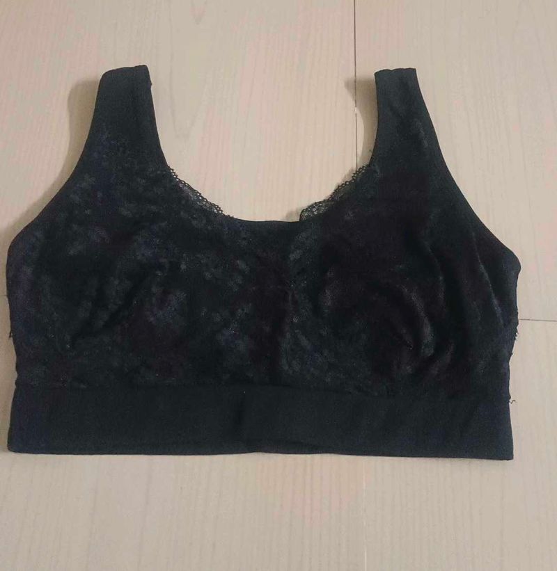 Elegant Black Lace Bralette