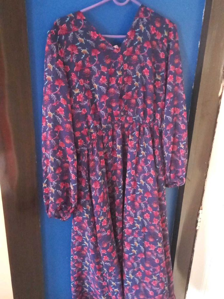 Floral Print Midi Dress