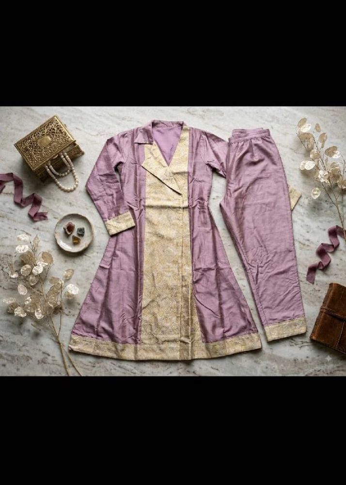 Elegant Lilac Kurta Set