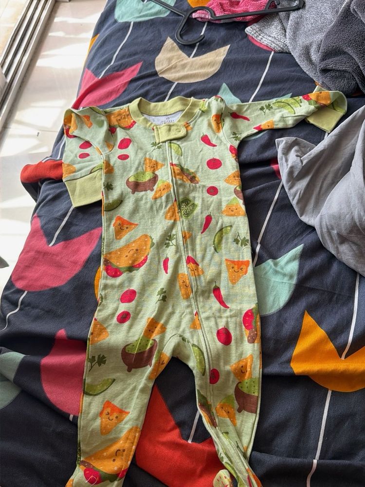 Cute Baby Taco Print Sleepsuit ( new piece )