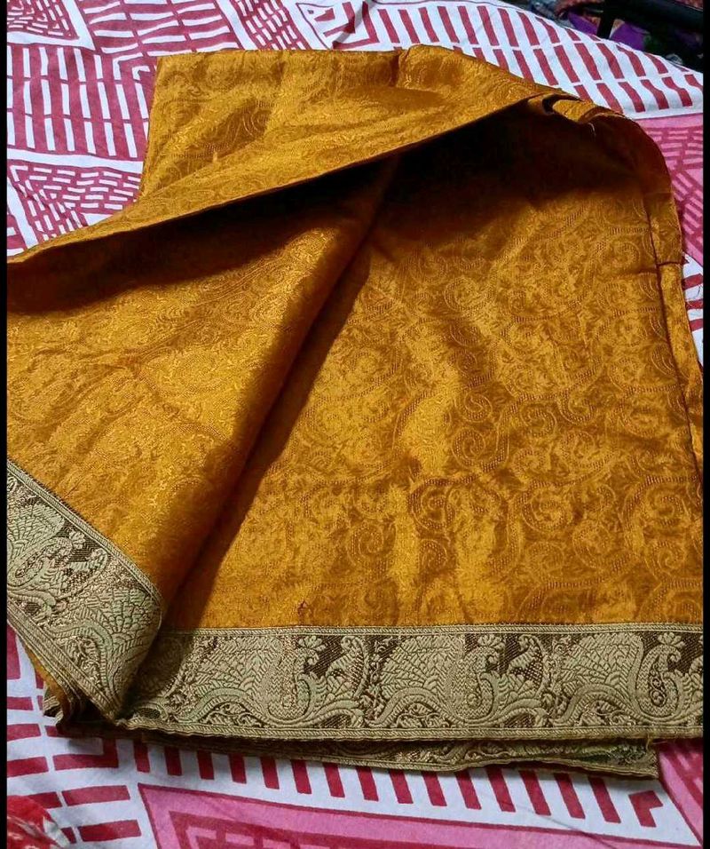 Beautiful Yellow Saree with Intricate Border