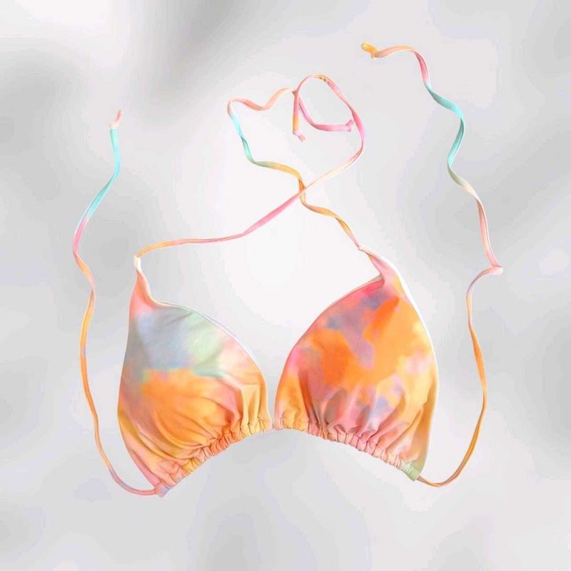 Colorful Tie-Dye Bikini Top Shein NWOT 3XL