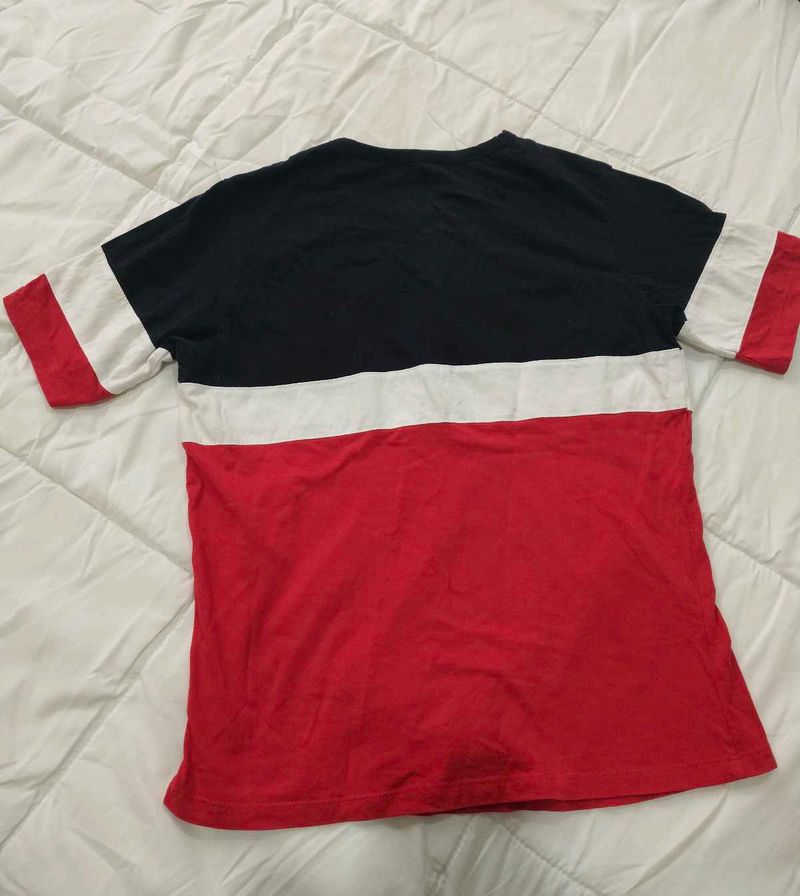 Colour block Strip tee 🎖️