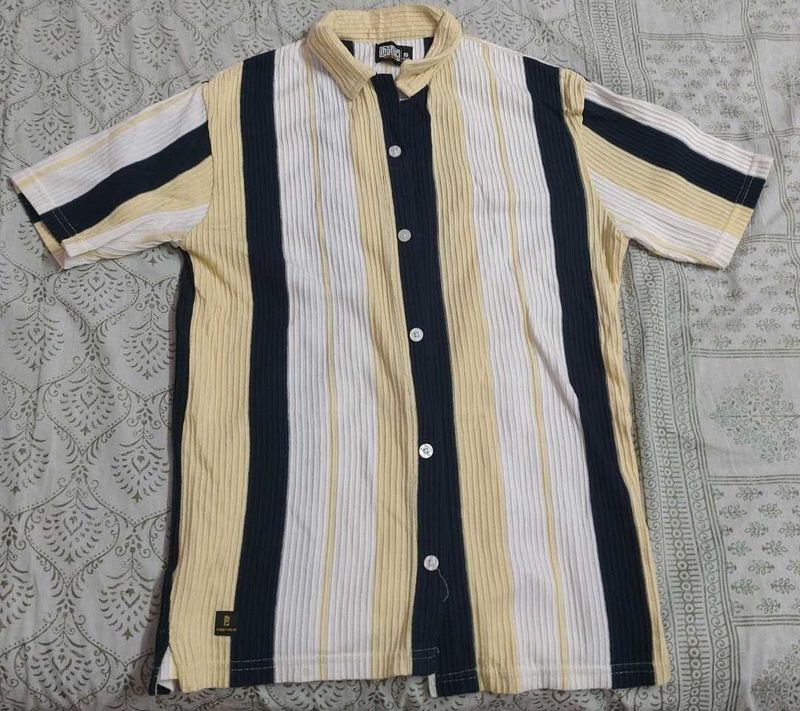 Men's Striped Short Sleeve Shirt