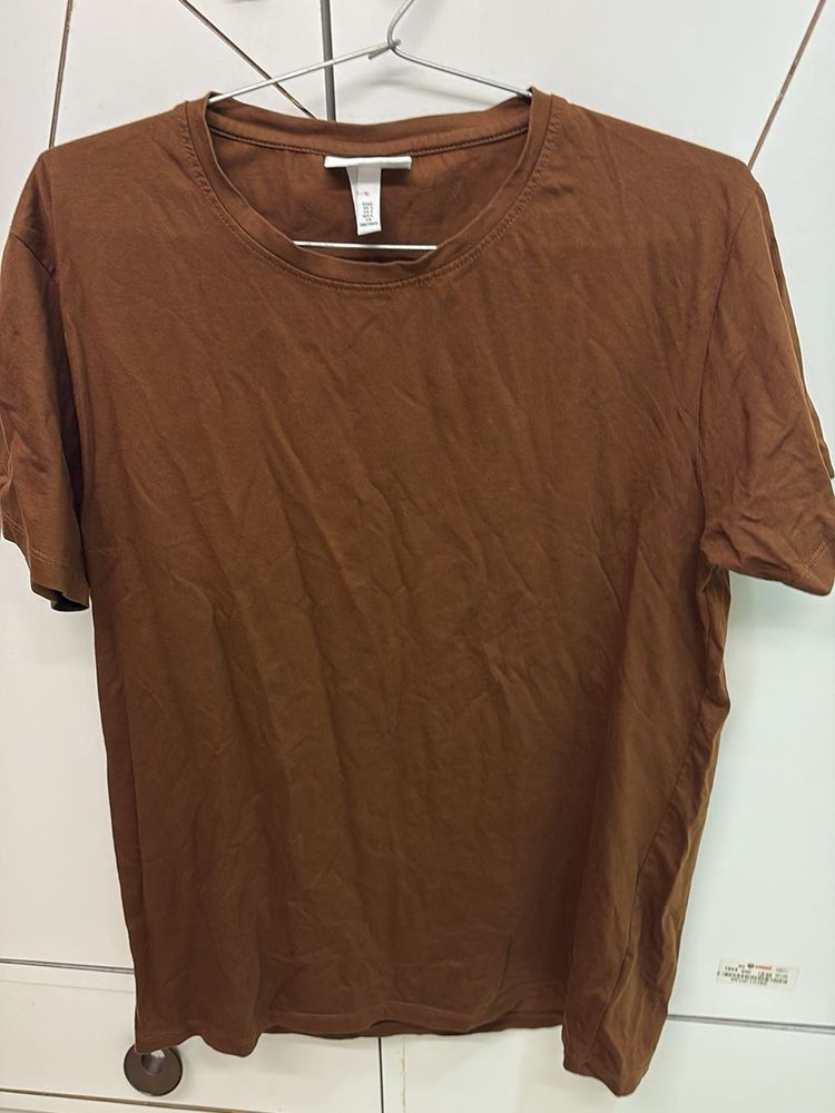 Brown Basic T-Shirt