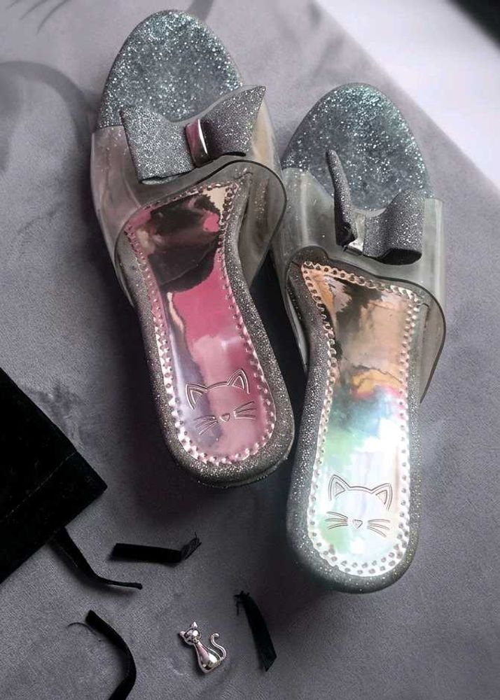 Sparkly Cat Embellished Heels