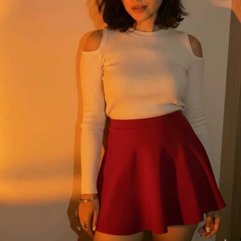 🔥 COMBO OFFER 🔥 knit Sweater with skater skirt