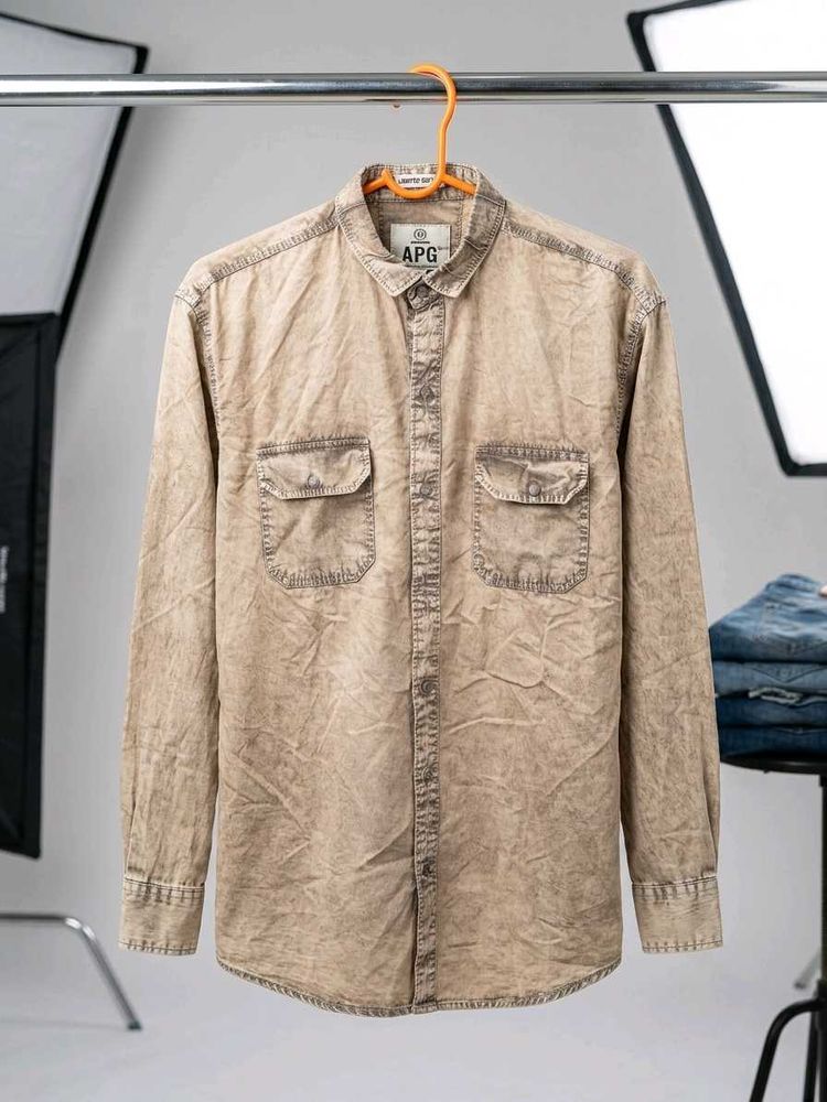 Men's Washed Out Denim Shirt