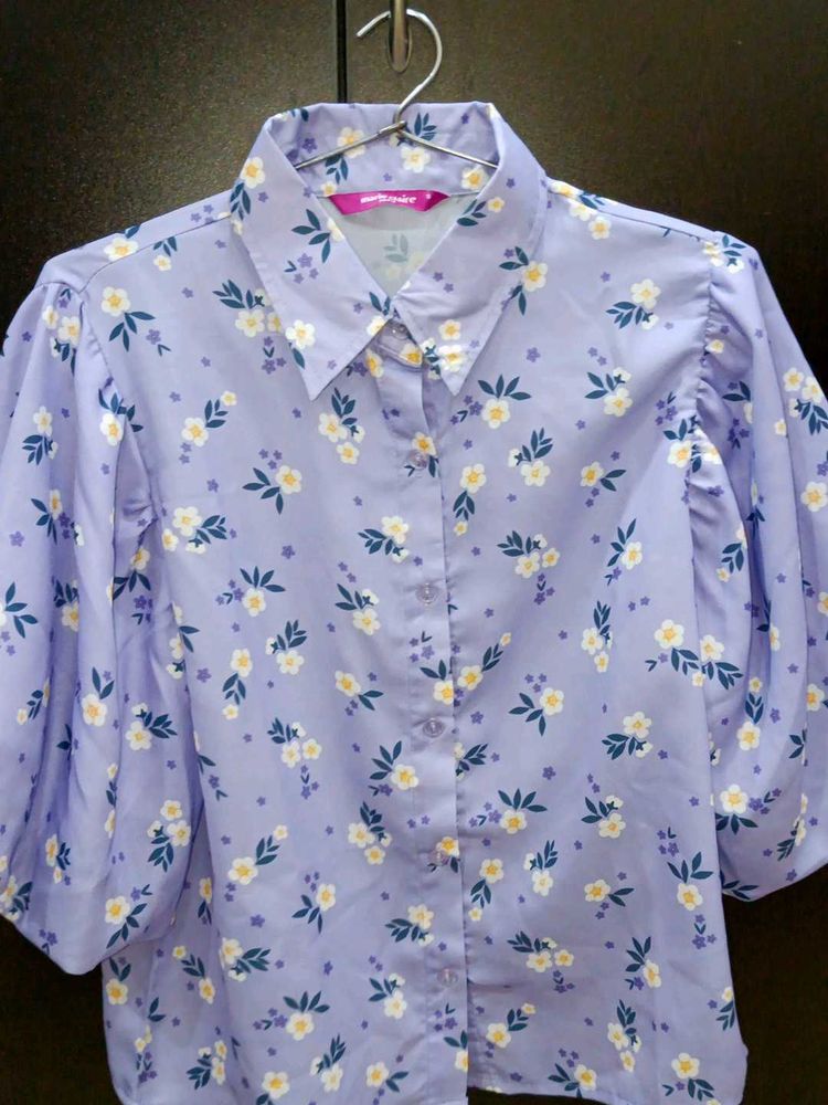 Cute Floral Print Top