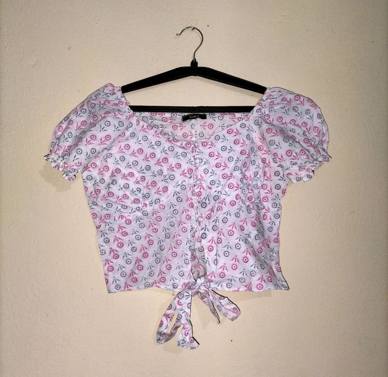 Printed Crop Top