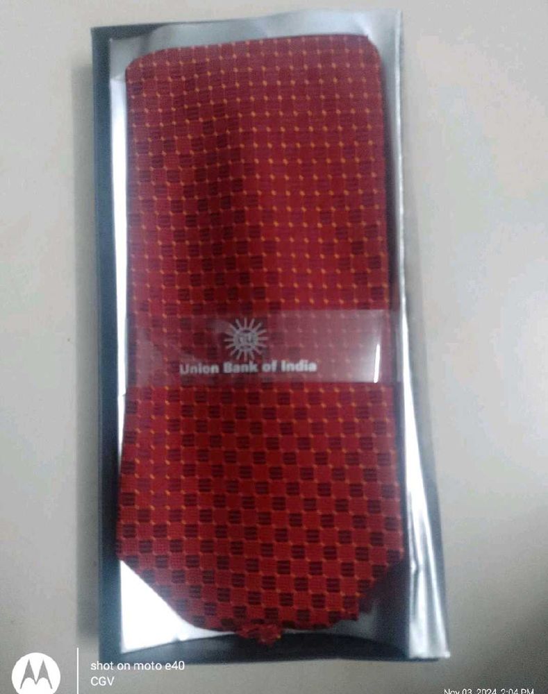 Red Patterned Premium Tie