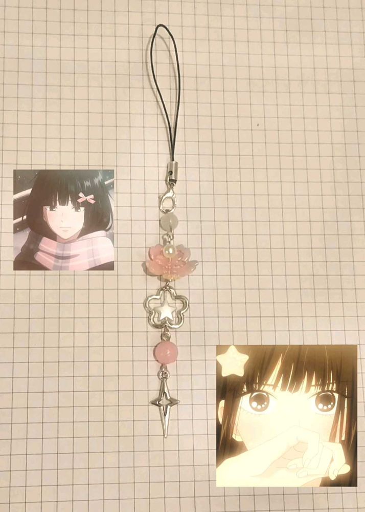 sawako inspired flower Phone Charm