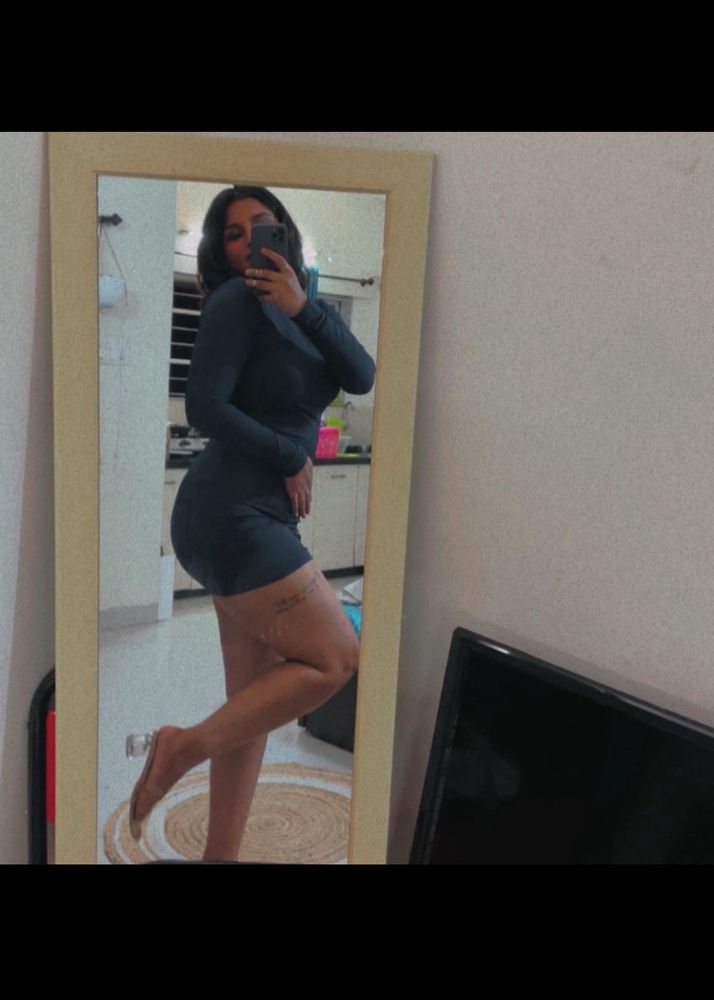 Chic Long Sleeve Mini Dress