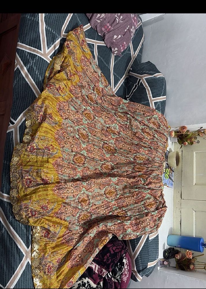 yellow beautiful lehenga choli with duppata