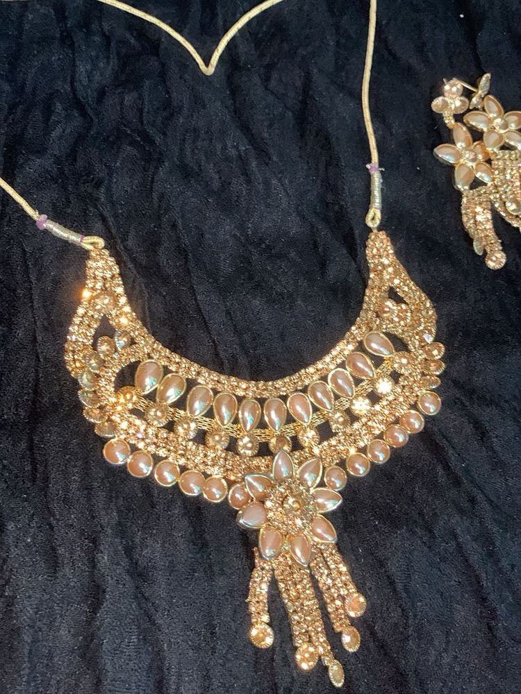 Gold-Toned Statement Necklace Set