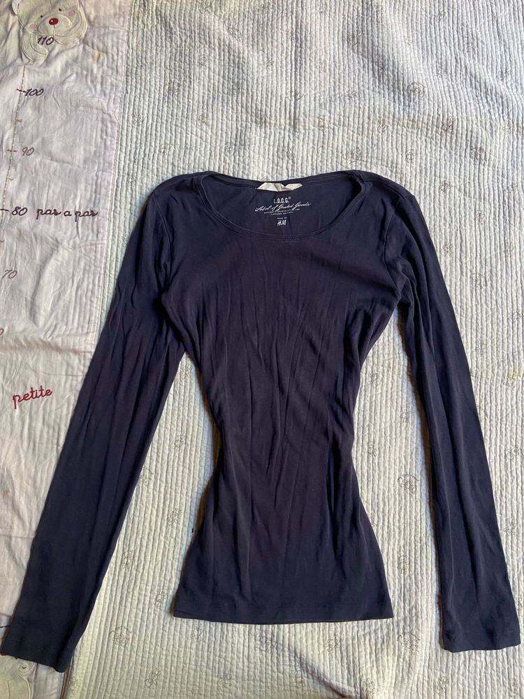 y2k fitted h&amp;m full sleeve top