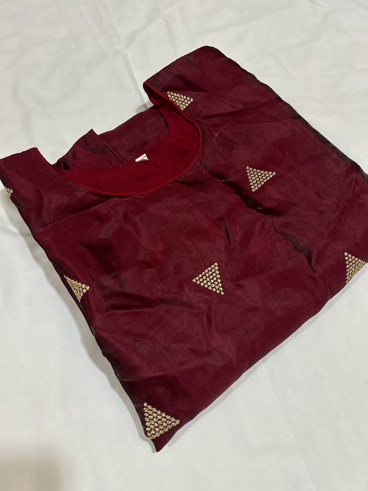 Elegant Maroon Kurta