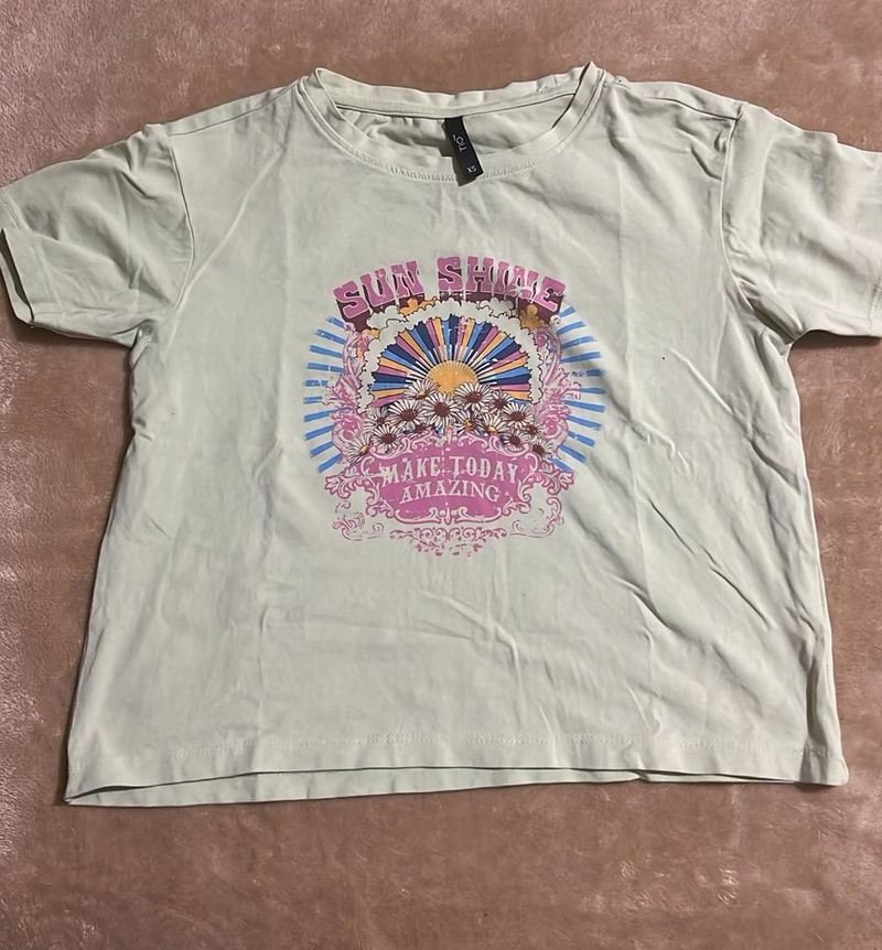 Light Sage Green Crop Top