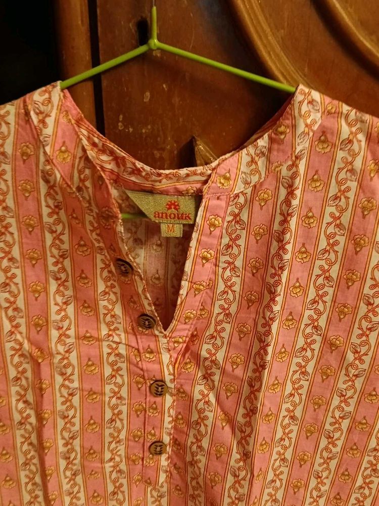 Pretty Pink Printed Kurta
