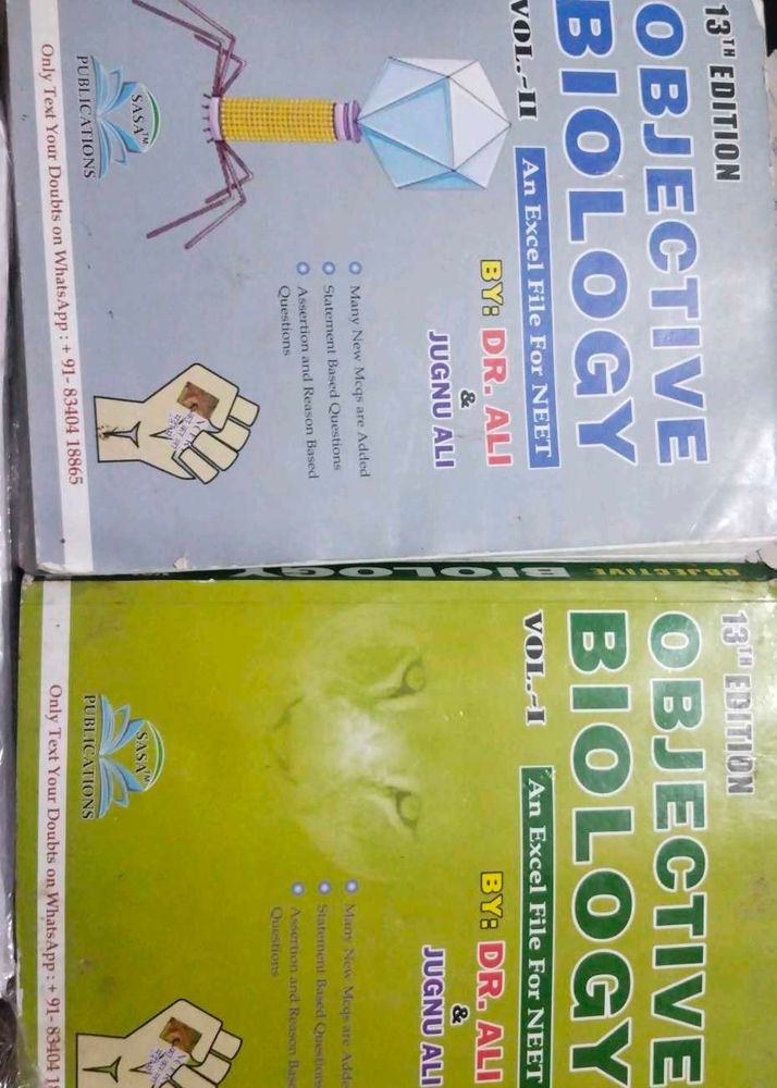 [FREE DELIVERY]Objective Biology Books Vol 1 &amp; 2