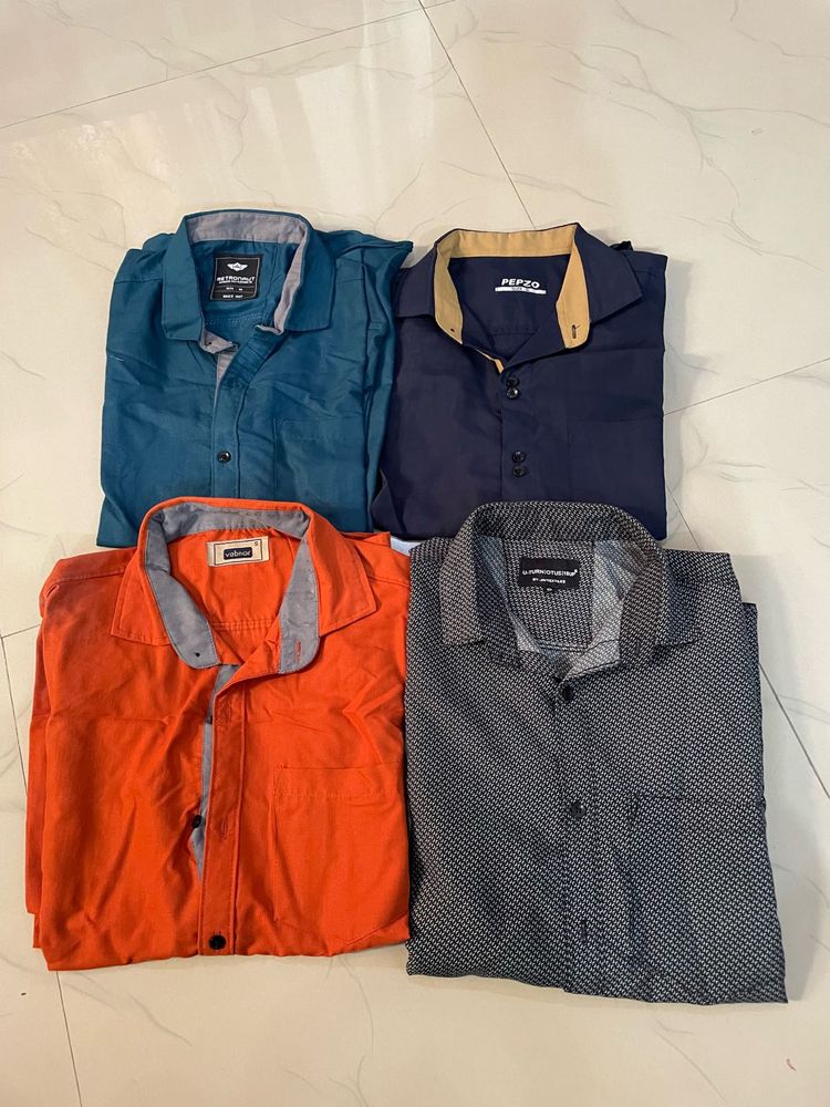 only 3 times use Bundle of 4 Men's Shirts
